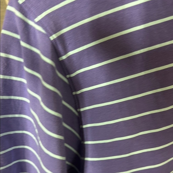 B Draddy The Players Men's Purple Striped Polo Shirt Size Large - Picture 6 of 10